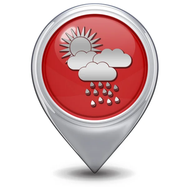 Rain pointer icon on white background — Stock Photo, Image