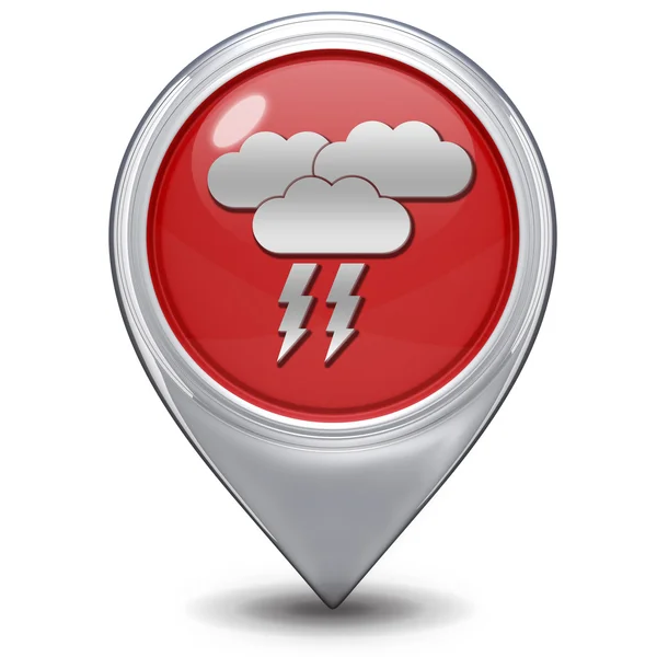 Rain pointer icon on white background — Stock Photo, Image