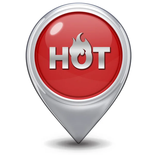 Hot pointer icon on white background — Stock Photo, Image