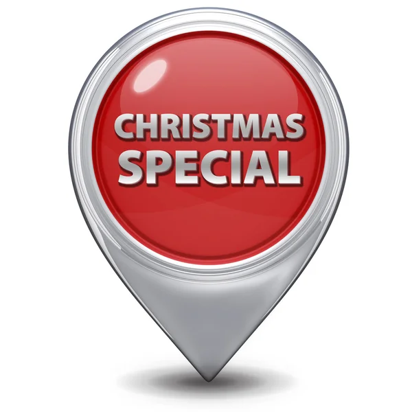 Icono de puntero especial de Navidad sobre fondo blanco — Foto de Stock