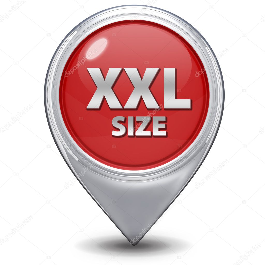 XXL size pointer icon on white background — Stock Photo © iconsmaker