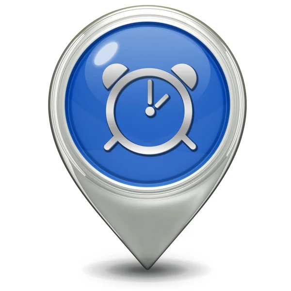 Alarm pointer icon on white background — Stock Photo, Image