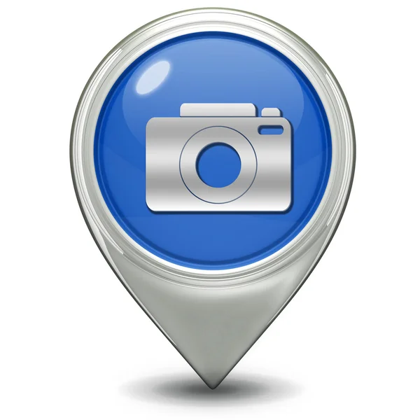 Photo pointer icon on white background — Stock Photo, Image