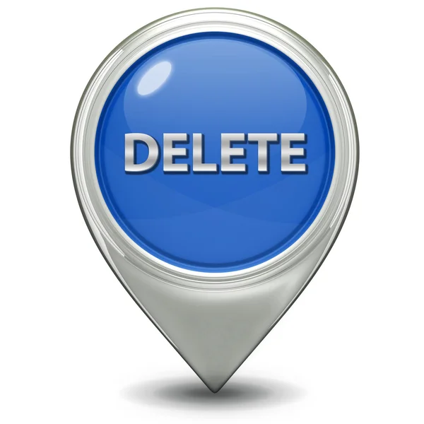 Delete pointer icon — Stock Photo, Image