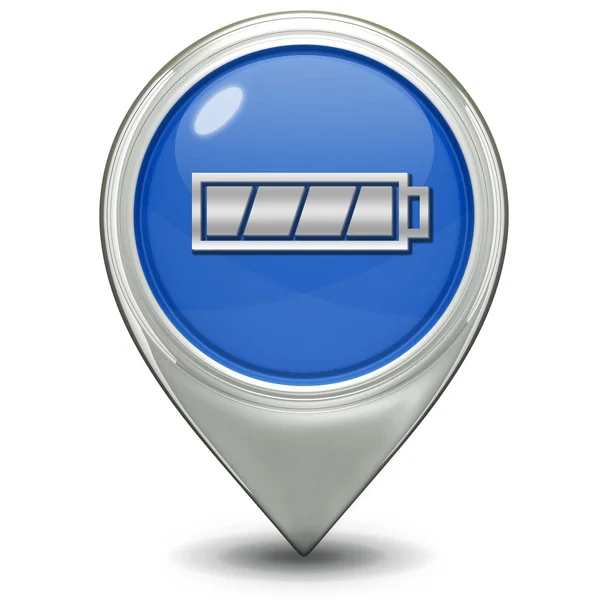 Battery pointer icon — Stock Photo, Image