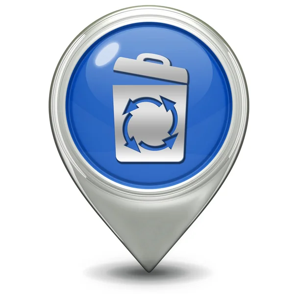 Recycle pointer icon — Stock Photo, Image
