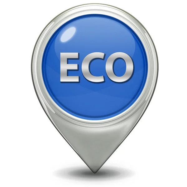 Eco pointer icon on white background — Stock Photo, Image