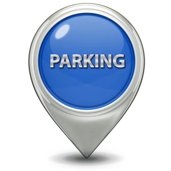 Parking pointer icon on white background — Stock Photo, Image