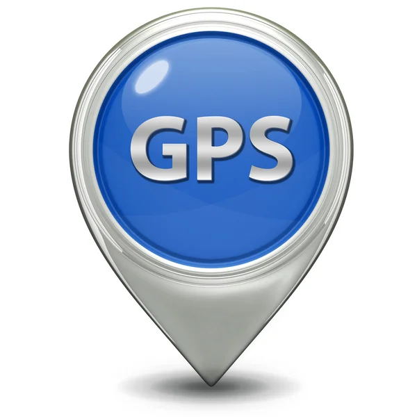 Icône de pointeur GPS sur fond blanc — Photo
