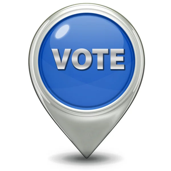 Vote pointer icon on white background — Stock Photo, Image