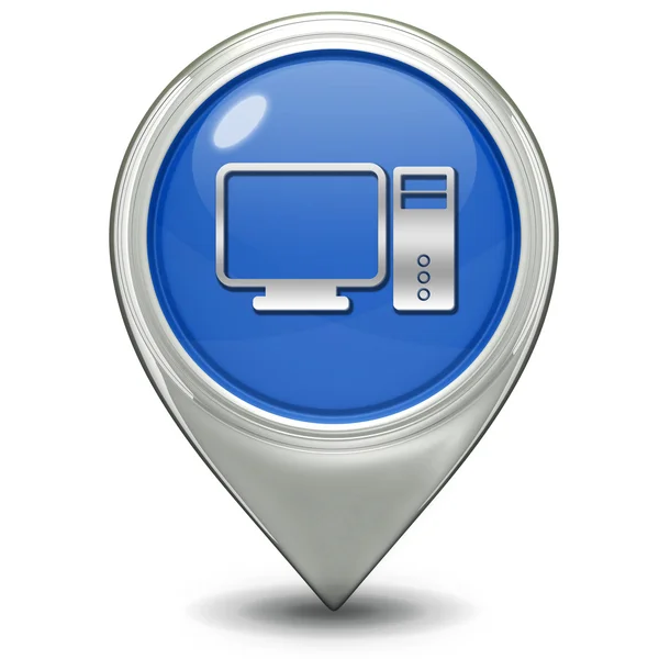 Computer pointer icon on white background — Stock Photo, Image