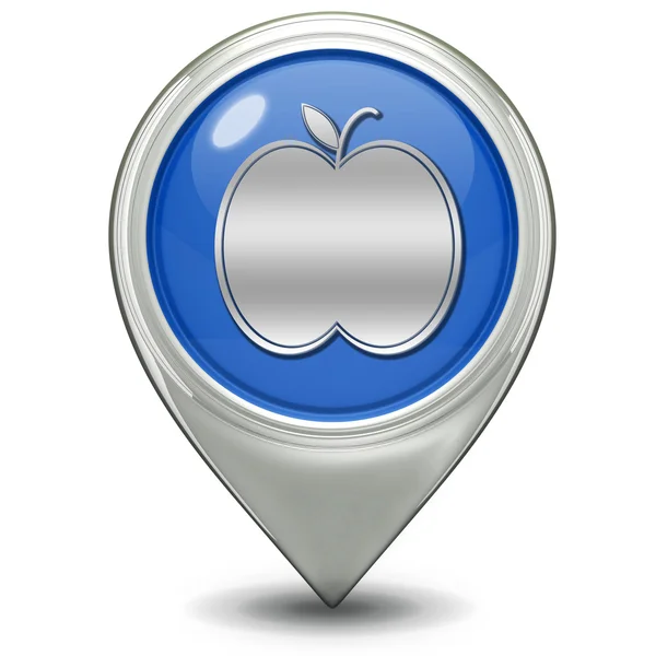 Apfelzeiger-Symbol auf weißem Hintergrund — Stockfoto