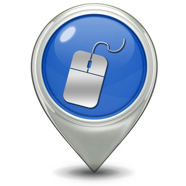 Computer mouse pointer icon on white background — Stock Photo, Image