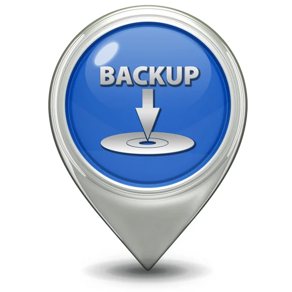 Backup-Zeiger-Symbol auf weißem Hintergrund — Stockfoto