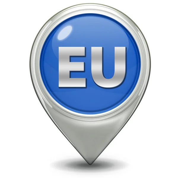 Ikona wskaźnika UE na tle — Zdjęcie stockowe