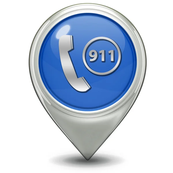 Emergency pointer icon on white background — Stock Photo, Image