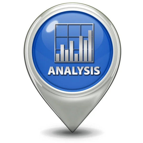 Data analysis pointer icon on white background — Stock Photo, Image