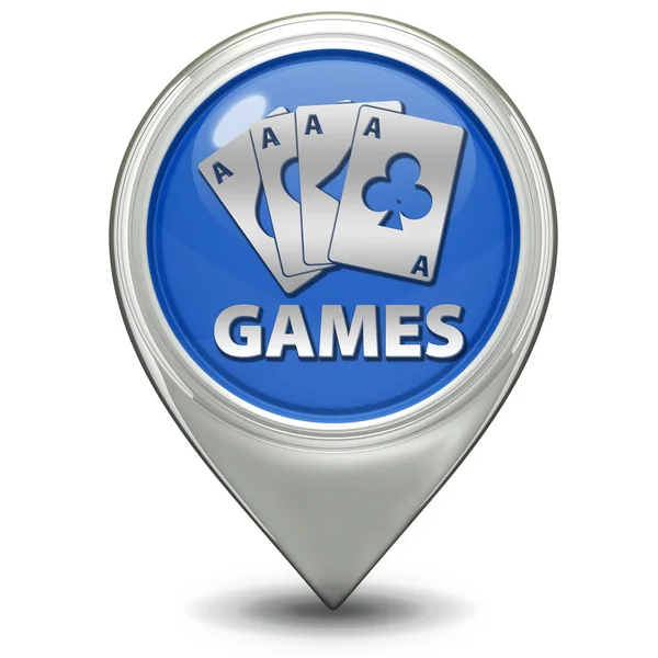 흰색 배경에 게임 포인터 아이콘 — 스톡 사진