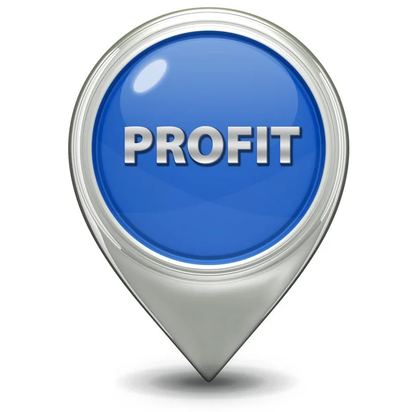 Profit pointer icon on white background — Stock Photo, Image