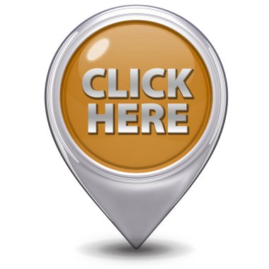 İşaretçi simgesi beyaz zemin üzerine tıklayınız