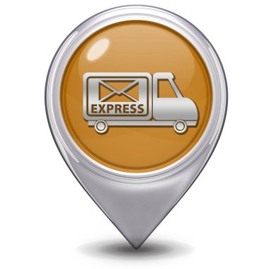 İşaretçi simgesi beyaz arka plan üzerinde hızlı