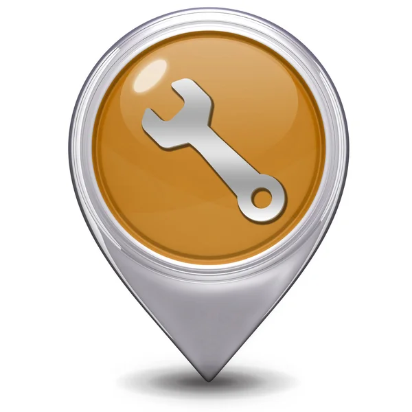 Tools pointer icon on white background — Stock Photo, Image