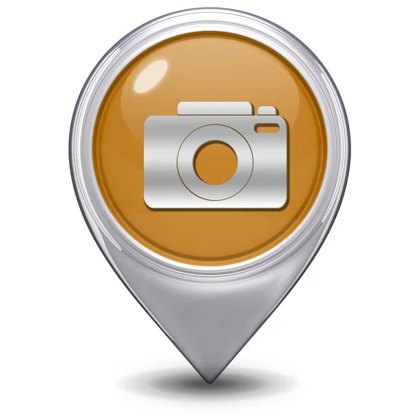 Photo pointer icon on white background — Stock Photo, Image