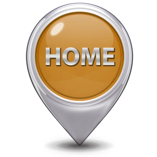Home pointer icon on white background — Stock Photo, Image