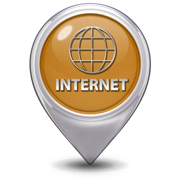 Inernet pointer icon on white background — Stock Photo, Image