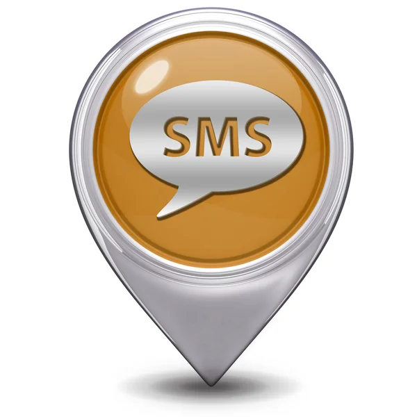 SMS wskaźnik ikona na białym tle — Zdjęcie stockowe