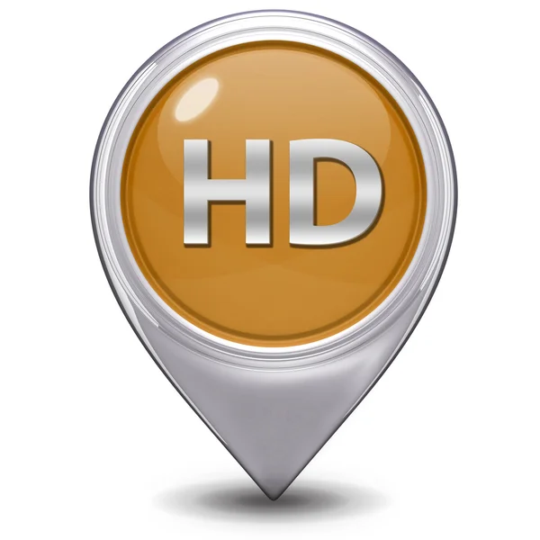 Icona puntatore HD su sfondo bianco — Foto Stock