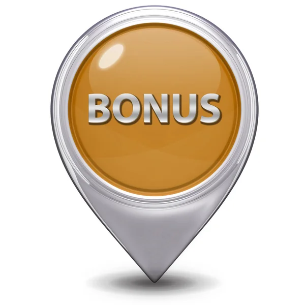 Bonus pointer icon on white background — Stock Photo, Image