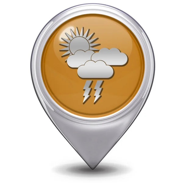 Rain pointer icon on white background — Stock Photo, Image