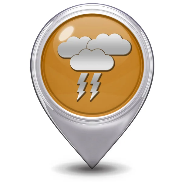 Rain pointer icon on white background — Stock Photo, Image