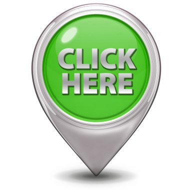 İşaretçi simgesi beyaz zemin üzerine tıklayınız