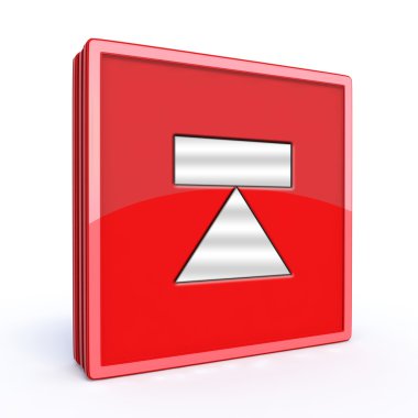 kare simgesi beyaz arka planda çıkarma