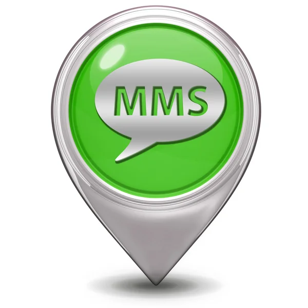 Mms pointer icon on white background — Stock Photo, Image