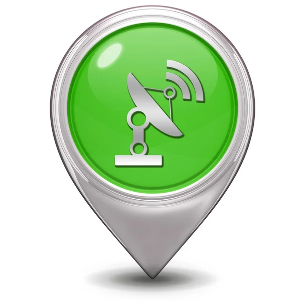 Satellite pointer icon on white background — Stock Photo, Image