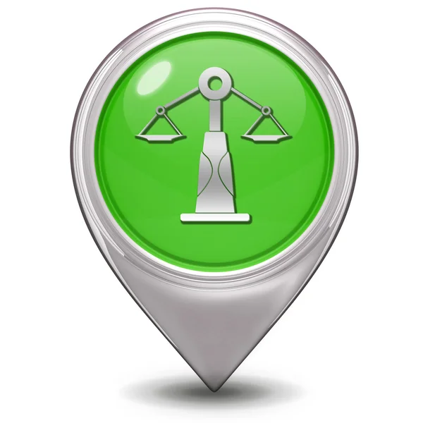 Law pointer icon on white background — Stock Photo, Image