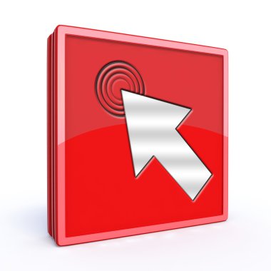 Burada beyaz arka plan üzerinde kare simgesini tıklatın