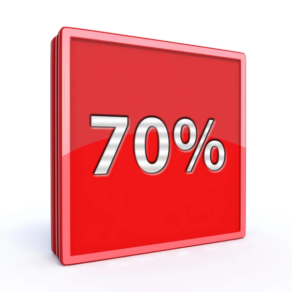 Seventy percent square icon — Stock Photo, Image