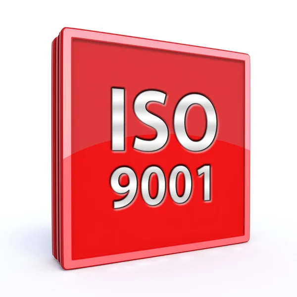 Iso 9001 icône carrée — Photo