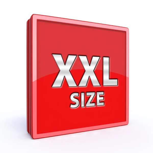 Dimensione XXL icona quadrata su sfondo bianco — Foto Stock