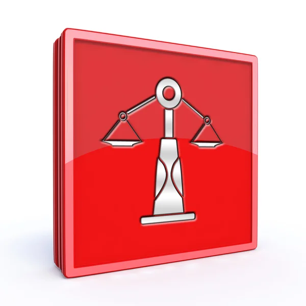 Law square icon on white background — Stock Photo, Image