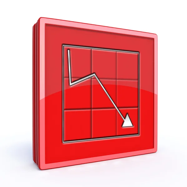 Data analysis square icon on white background — Stock Photo, Image