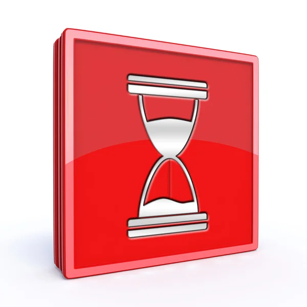 Hourglass square icon — Stock Photo, Image