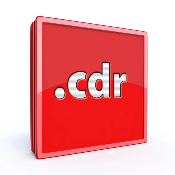 Cdr icono cuadrado — Foto de Stock