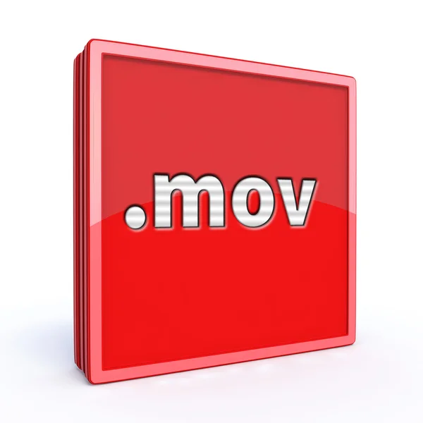 Mov square icon — Stock Photo, Image