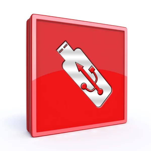 Usb quadratisches Symbol — Stockfoto