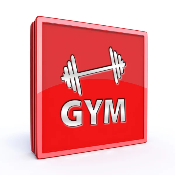 Gym square icon — Stock Photo, Image